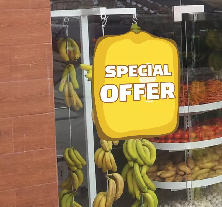 Bakkal promosyon özelleştirilebilir vinil sticker - TenStickers