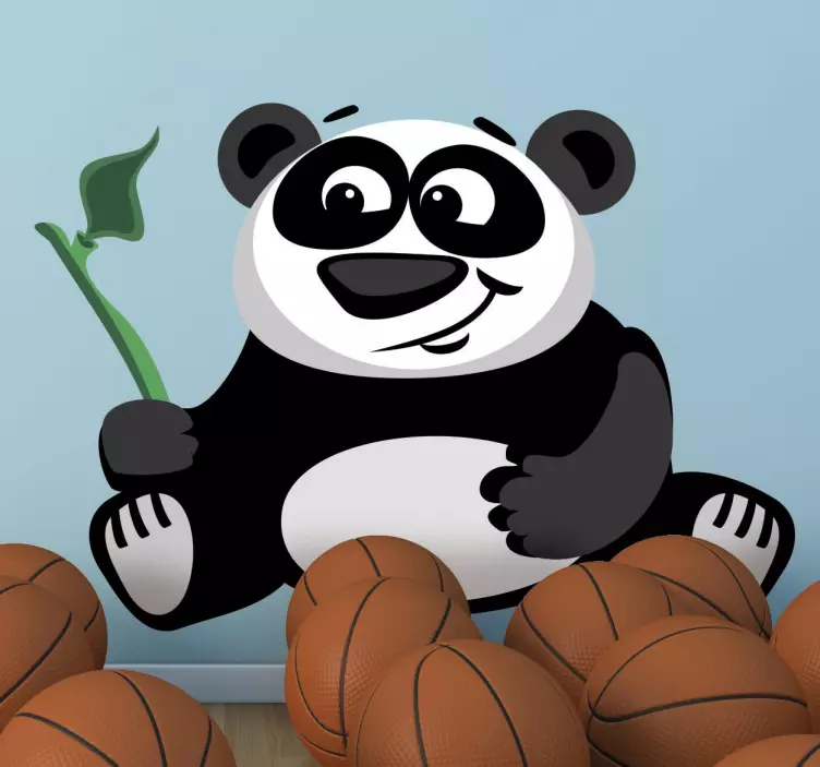 Bambu ile panda - TenStickers