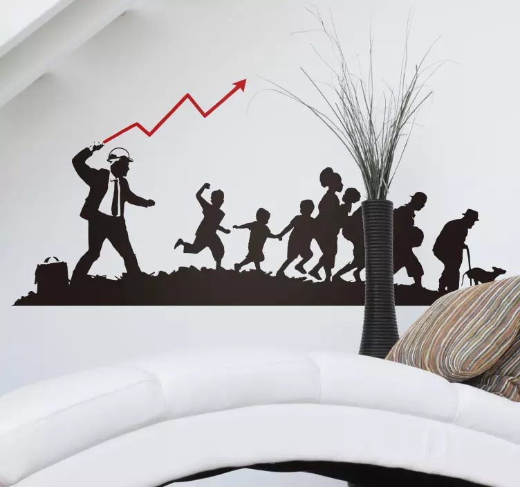 Banksy diktatörlük veya demokrasi vinil duvar sanatı - TenStickers