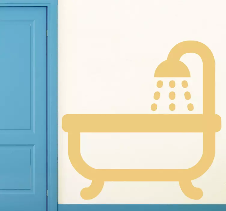 Banyo simge etiketi - TenStickers