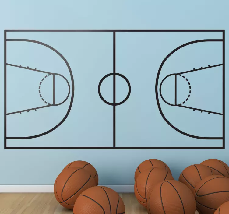 Basketbol sahası sticker - TenStickers