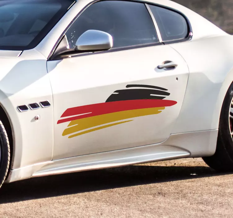 Bayrak almanya araba vinil sticker - TenStickers