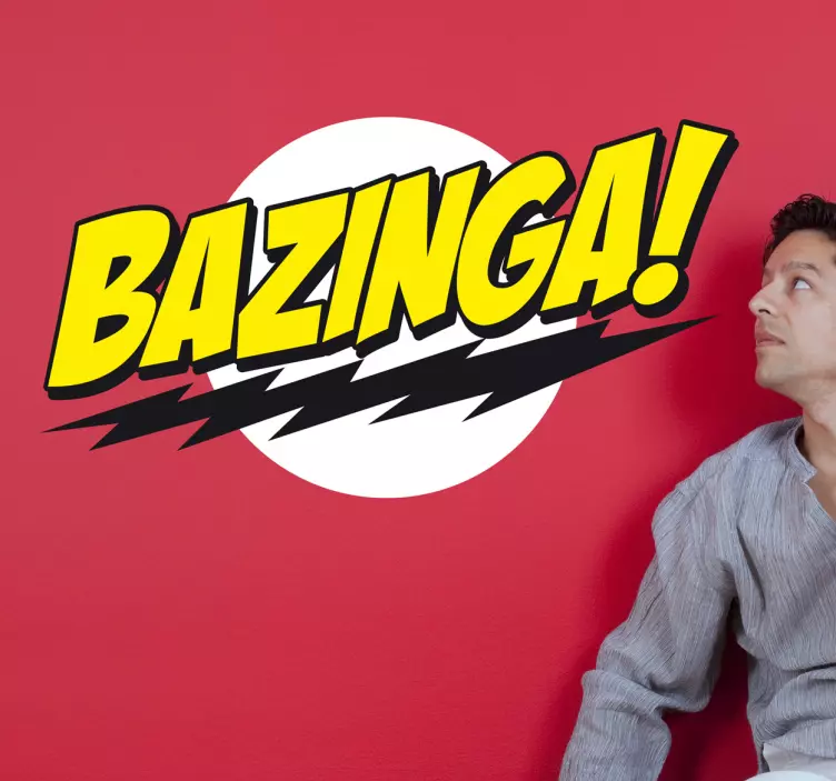 Bazinga big bang teorisi duvar sticker - TenStickers