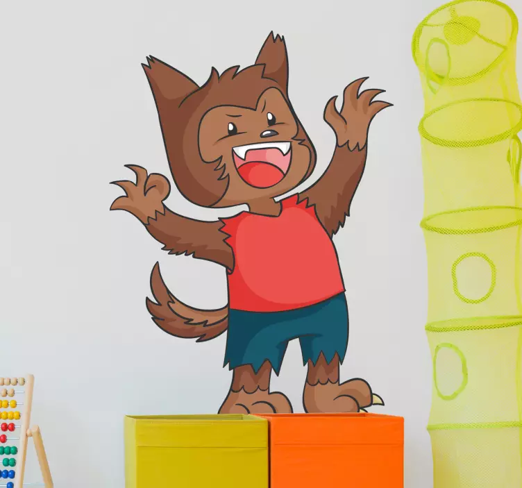 Bebek kurt adam duvar sticker - TenStickers