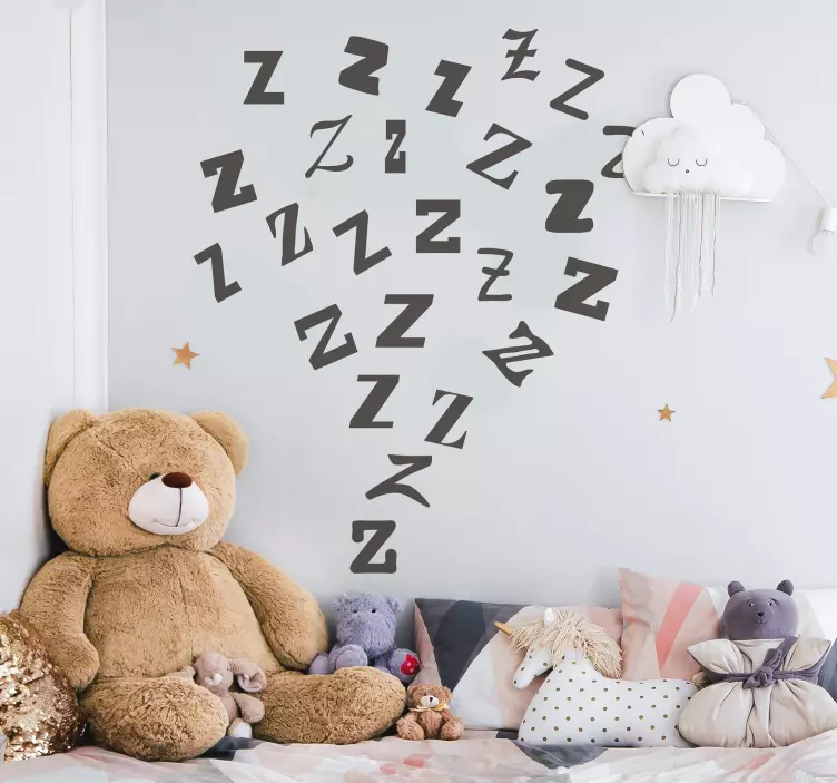 Bebek yatmadan fısıltı çıkartması - TenStickers