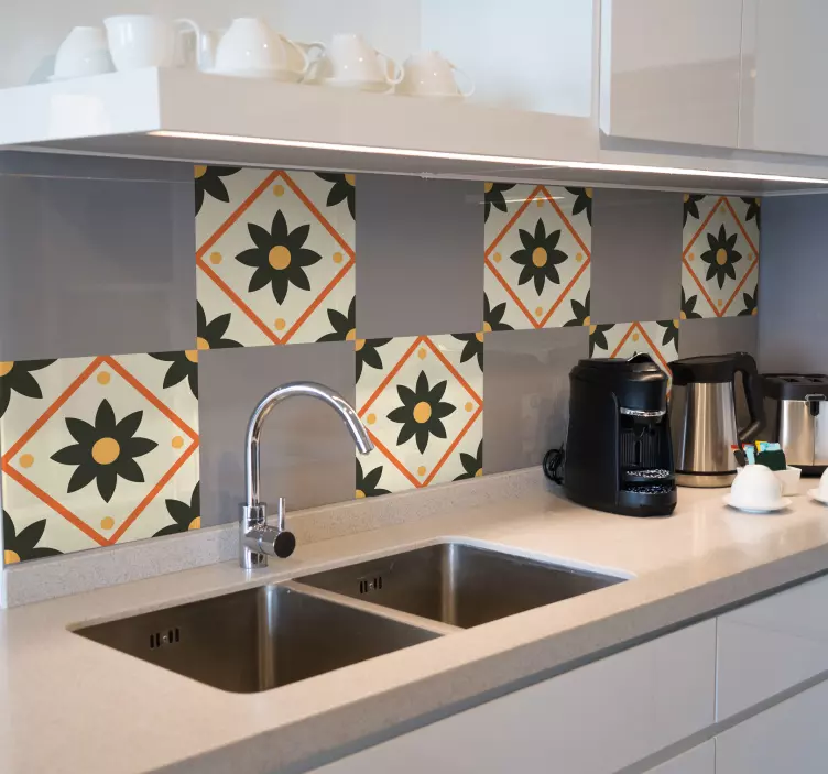 Belçika flamingo kiremit sticker - TenStickers