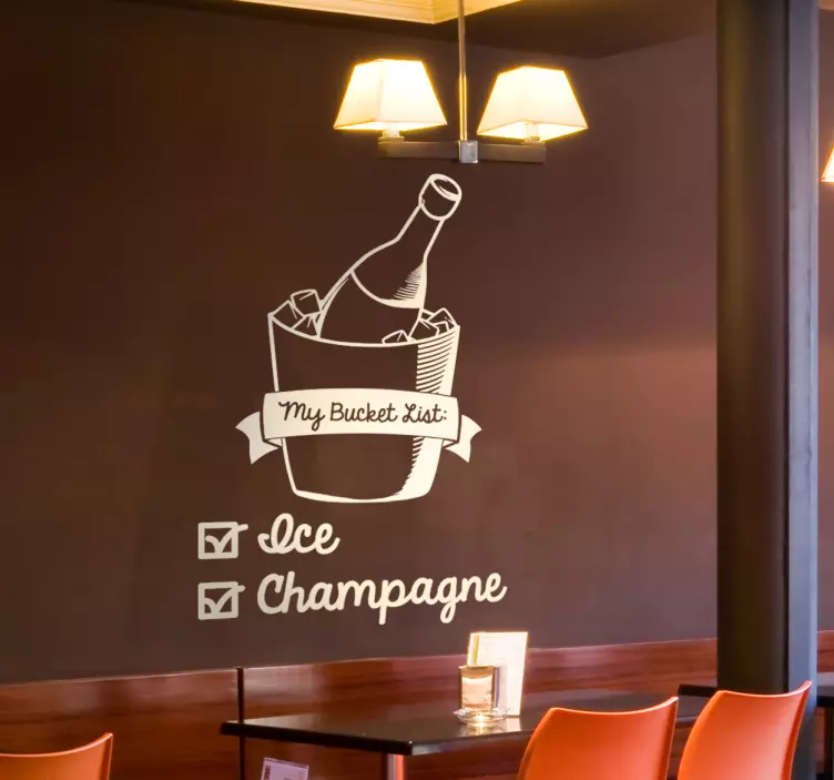 Benim kova listesi duvar sticker - TenStickers