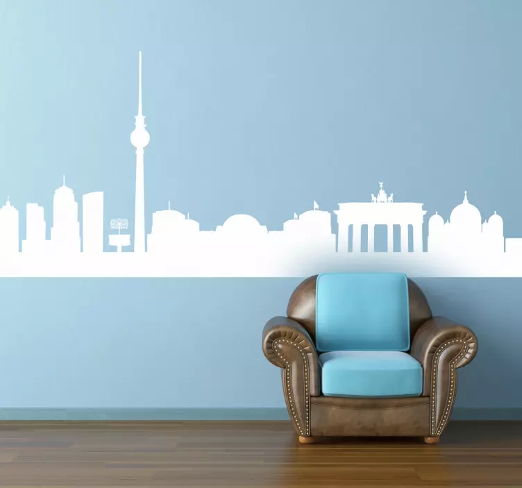 Berlin skyline duvar sticker - TenStickers