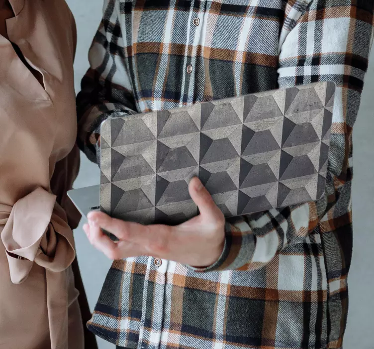 "béton brut" dokulu dizüstü bilgisayar kaplamaları - TenStickers
