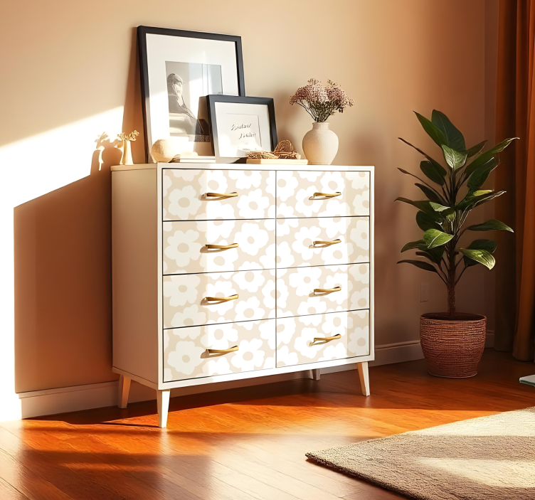 Beyaz haşhaş hayvan çıkartması - TenStickers