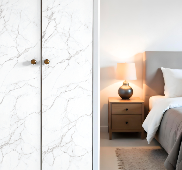 Beyaz mermer hayvan çıkartması - TenStickers