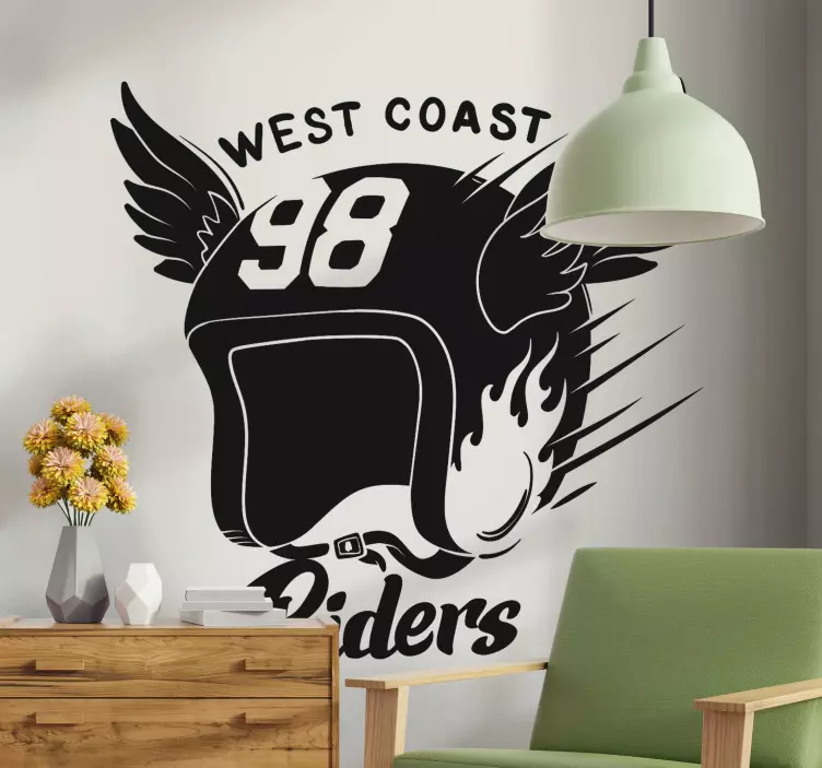 Biker çete motosiklet çıkartması - TenStickers