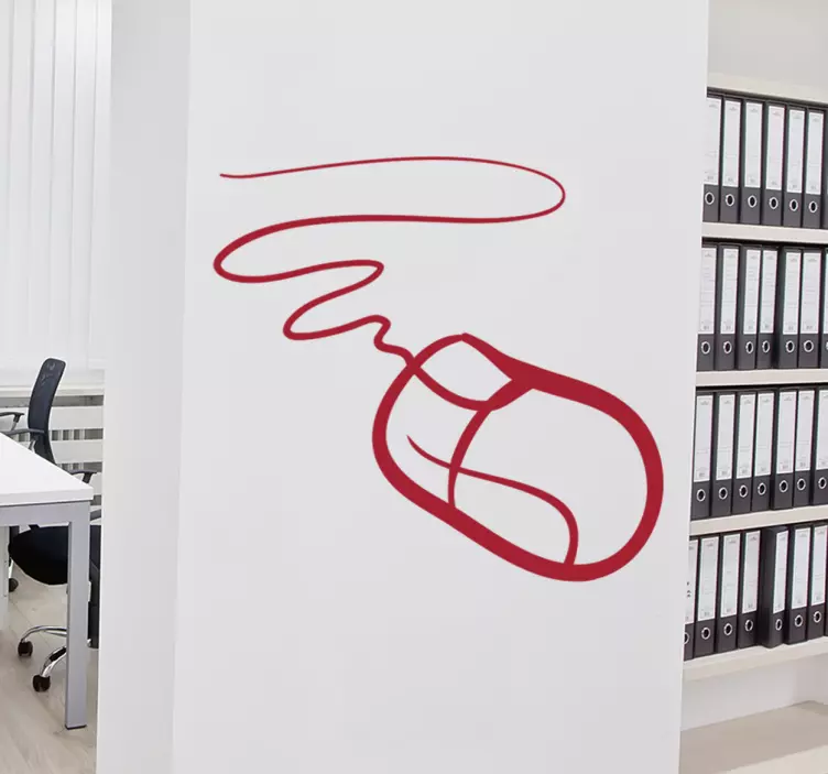 Bilgisayar fare duvar sticker - TenStickers