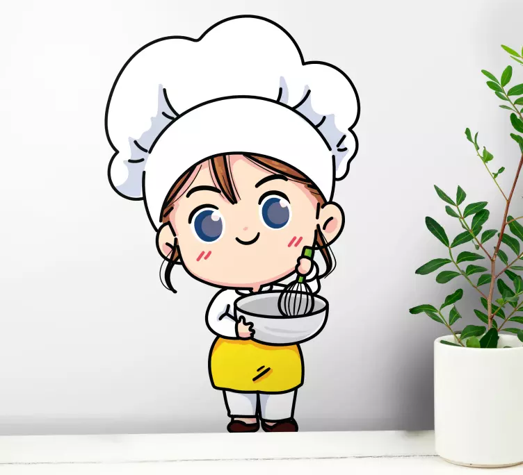 Bir kırbaç duvar çıkartması tutan kız - TenStickers