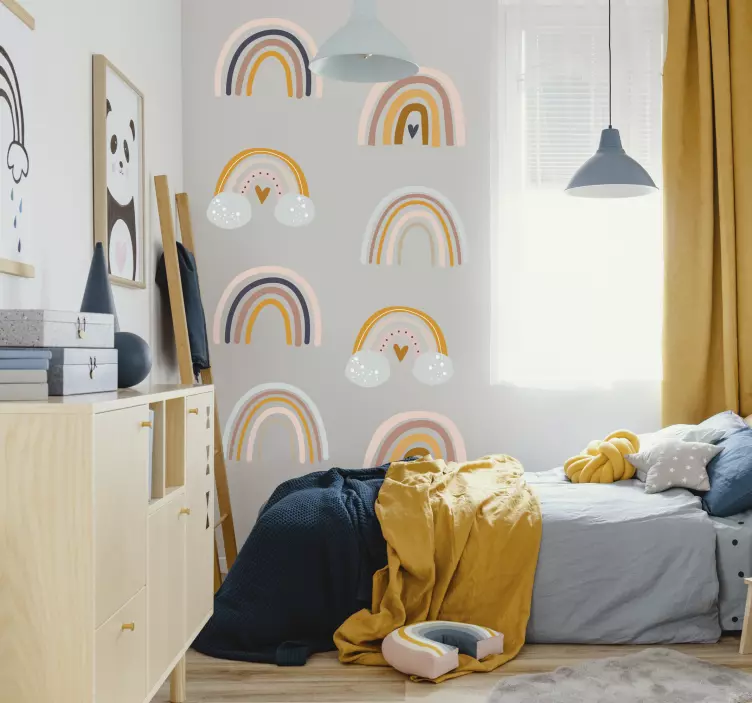 Bohem gökkuşakları çocuk sticker - TenStickers