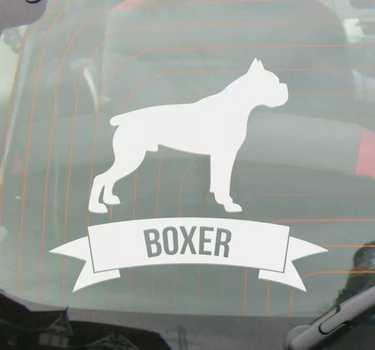 Boksör köpek duvar sticker - TenStickers