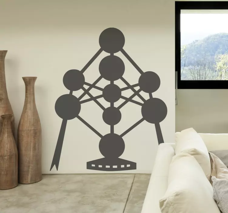 Brüksel atom çıkartması - TenStickers