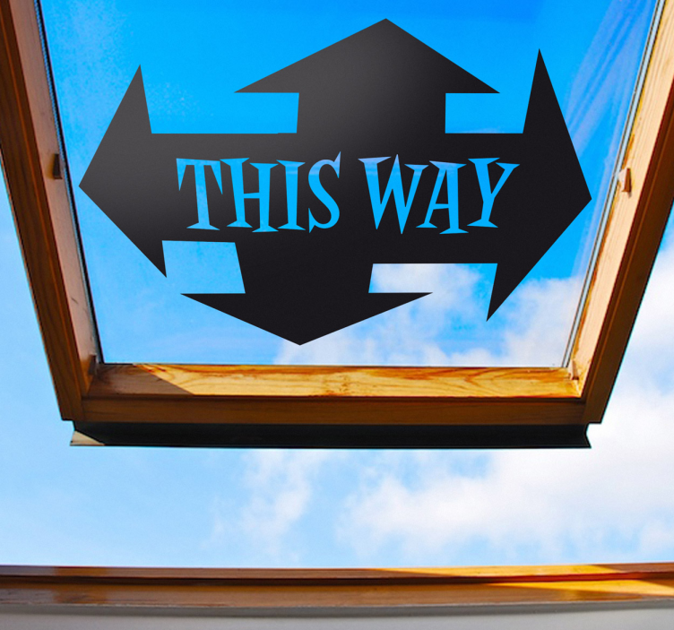 Bu şekilde işaret çıkartması - TenStickers