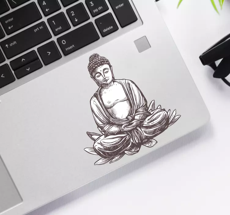 Buda dekoratif dizüstü sticker - TenStickers