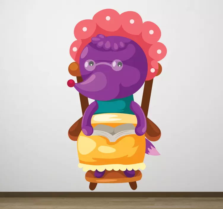 Büyük bir kötü kurt çocuklar duvar sticker - TenStickers