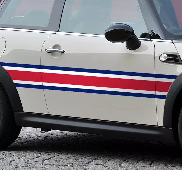 Büyük britanya araba yarışı şerit etiket - TenStickers