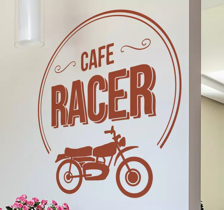Cafe racer motosiklet çıkartması - TenStickers