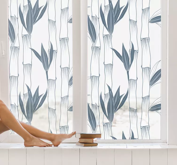 Bambu bitkileri desen çıkartması - TenStickers