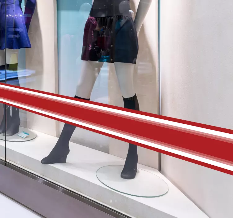 Cam kapı tabela hattı sticker - TenStickers