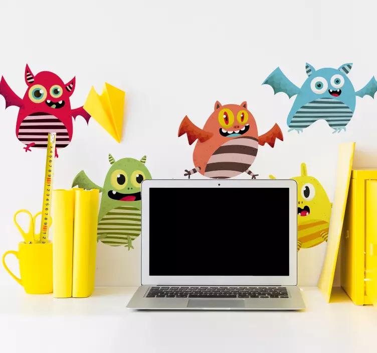 Canlı animasyonlu yaratıklar hayvan çıkartması - TenStickers