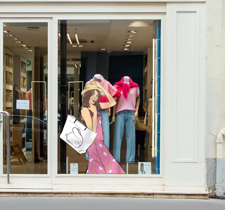 çanta genç moda duvar sticker - TenStickers