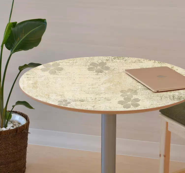 çiçek desenli kaplama hayvan çıkartması - TenStickers