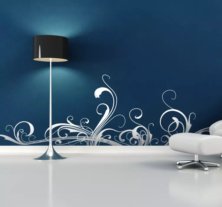 çiçek duvar çıkartması - TenStickers