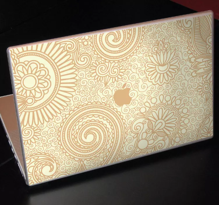 çiçek macbook sticker - TenStickers