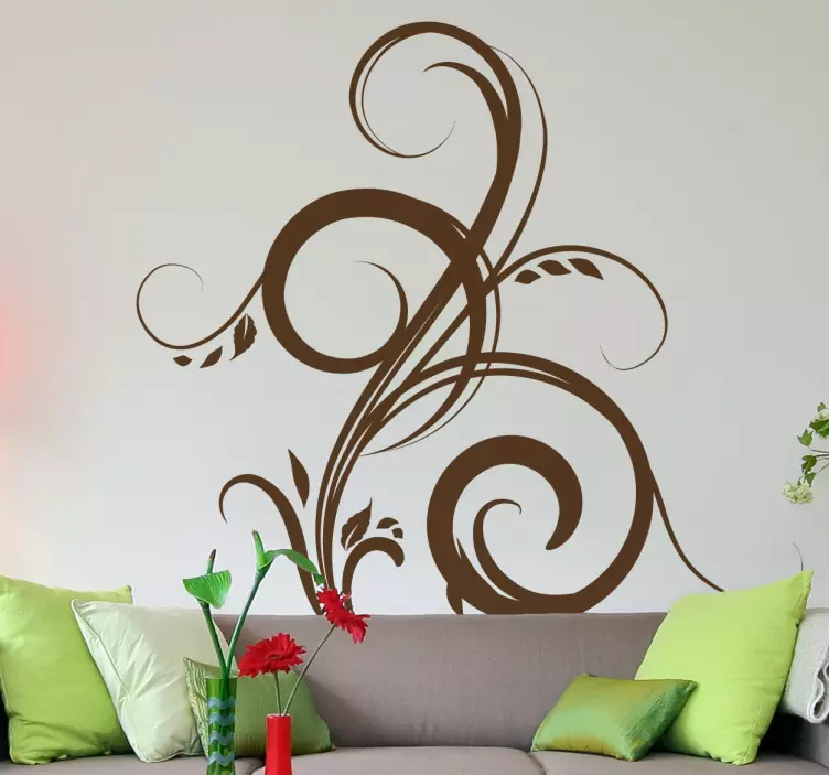 çiçek telkari sticker - TenStickers