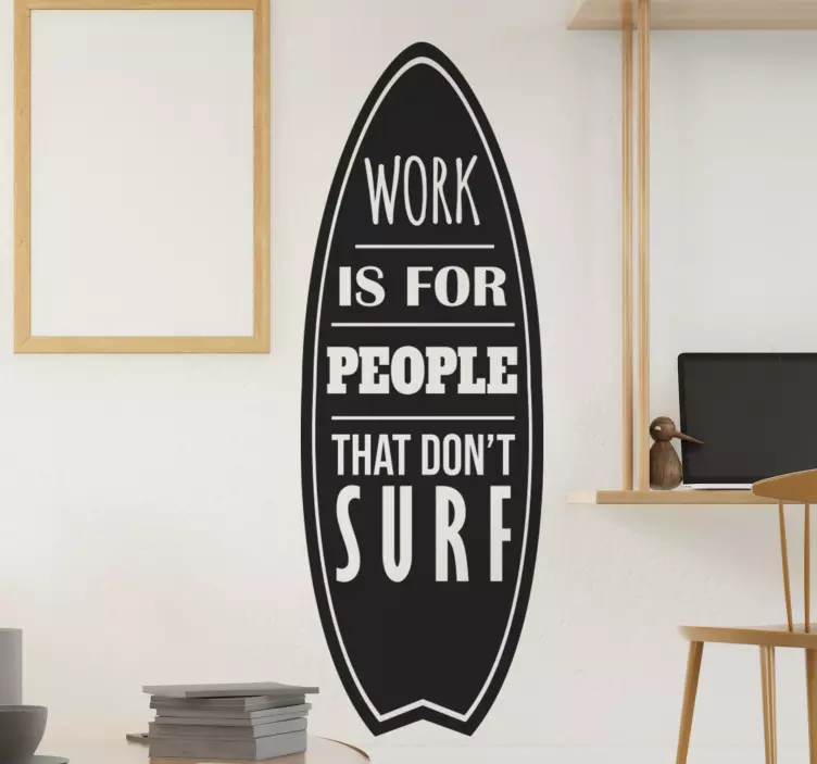 Sörfçü için sörf duvar sticker - TenStickers