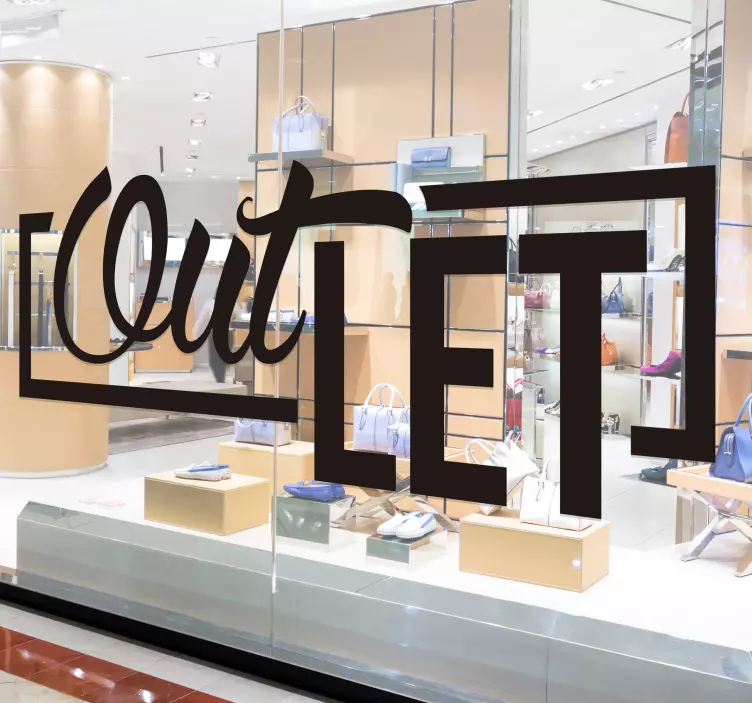 çıkış pencere sticker - TenStickers