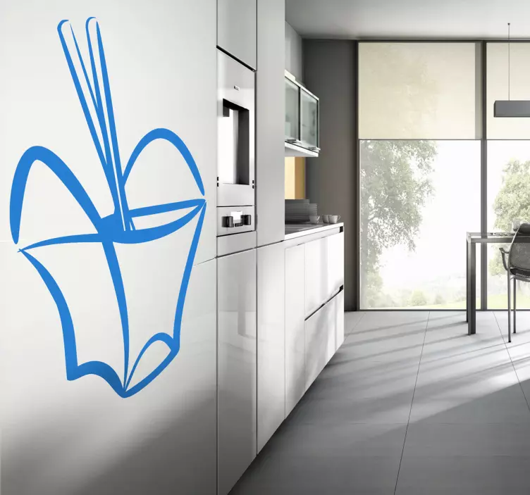 çin paket servisi olan restoran kutusu duvar sticker - TenStickers