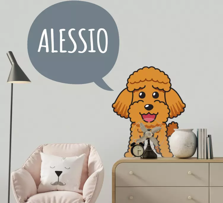 çizgi film karakteri mutlu kaniş kedi çıkartması - TenStickers