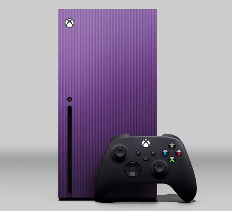 çizgili turkuaz rengi xbox çıkartması - - TenStickers