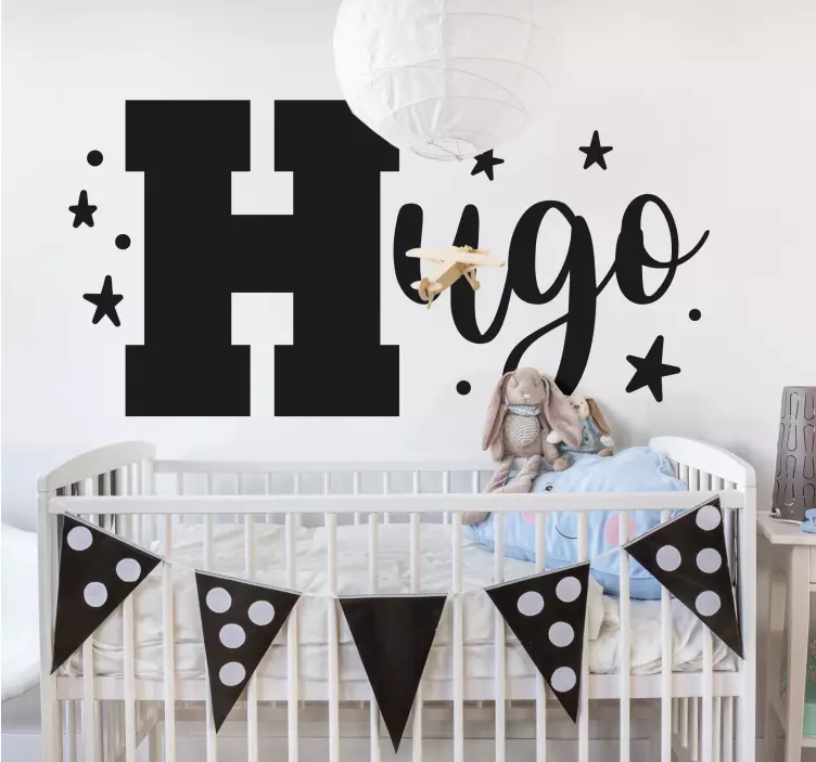 çocuk adı kişiselleştirilmiş etiket - TenStickers