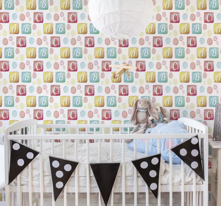 çocuk alfabe duvar duvar sticker - TenStickers