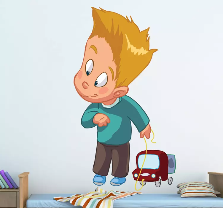 çocuk oyuncak duvar sticker ile oynuyor - TenStickers