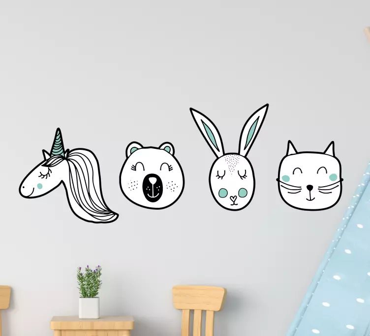 çocuklar için zemin tasarımı duvar çıkartması - TenStickers