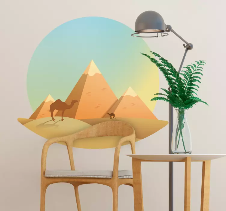 çöl oturma odası duvar dekor - TenStickers