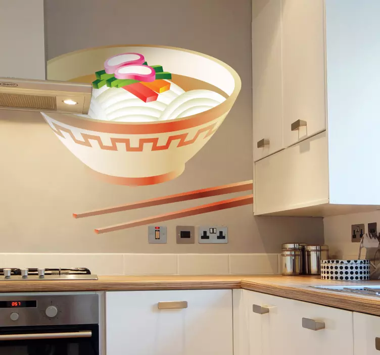 çorba oryantal gıda çıkartması - TenStickers