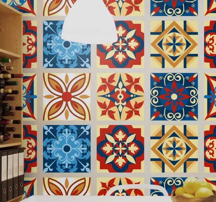 Crifitio çimento fayans karo çıkartması - TenStickers