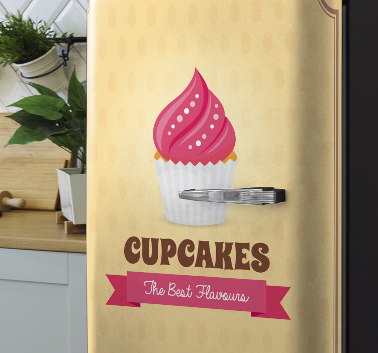 En iyi cupcake tatları buzdolabı çıkartması - TenStickers