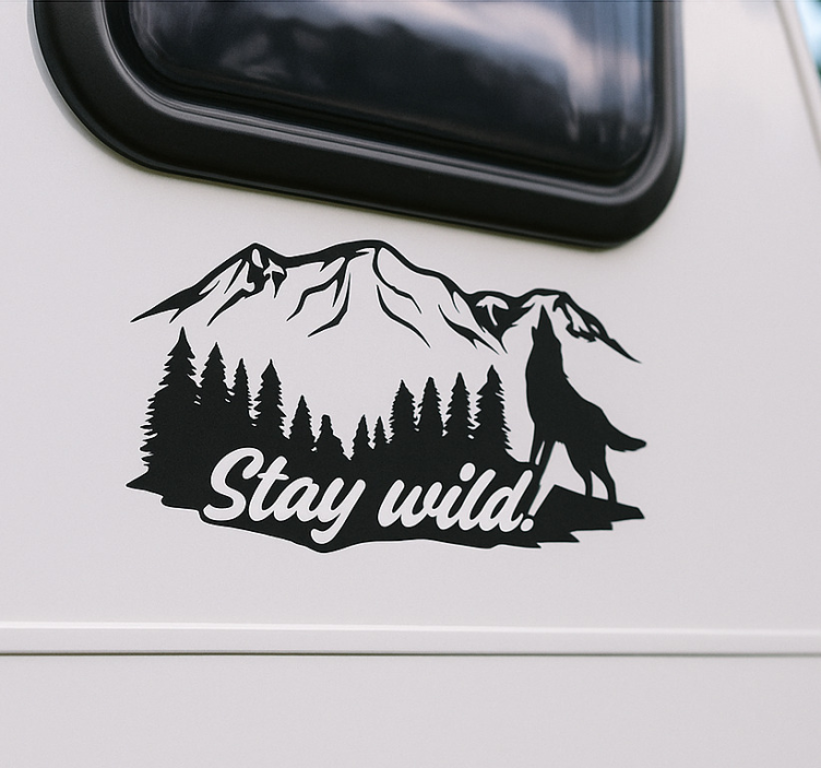 stay wild! hayvan çıkartması - TenStickers