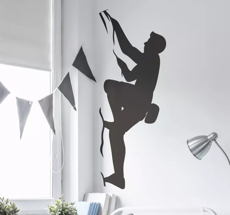 Dağcı doğa sporları çıkartma - TenStickers