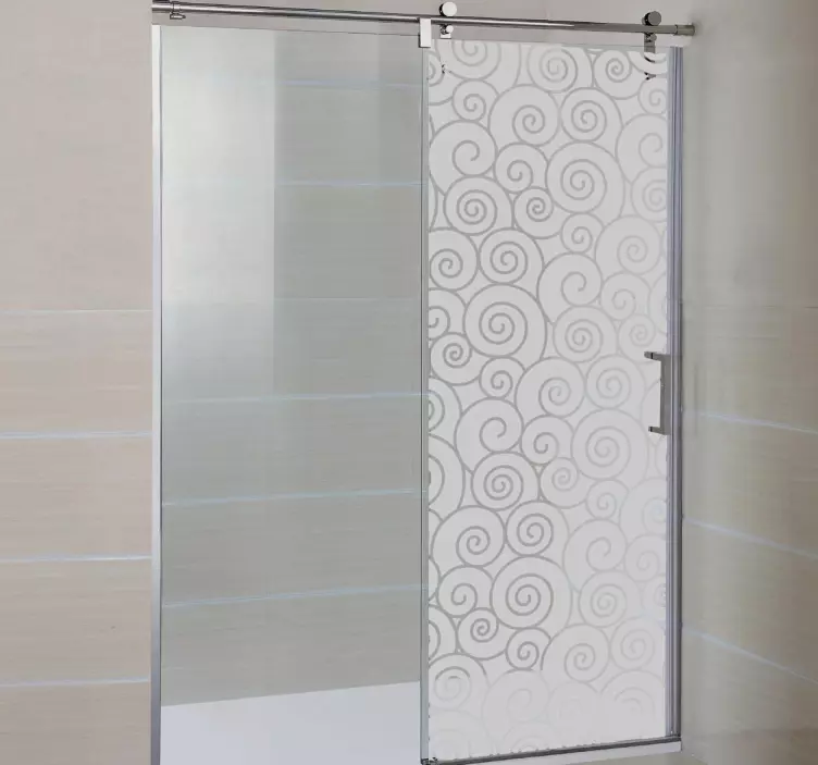 Dalgalar duş etiket - TenStickers